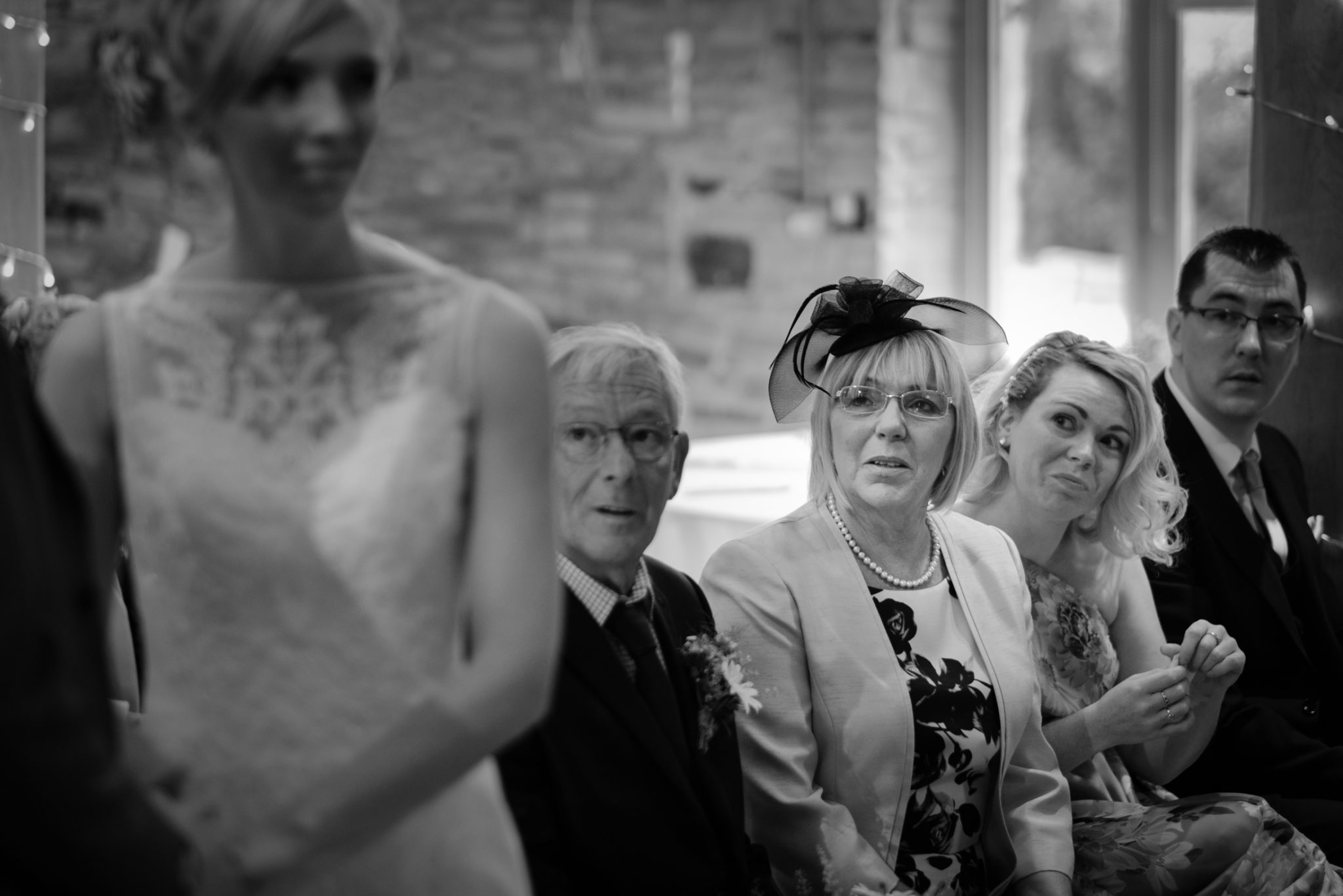 wedding photography mother of bride watches ceremony